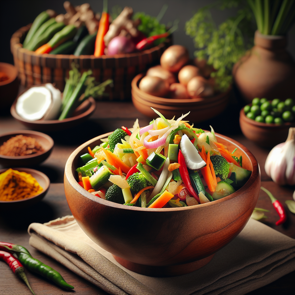 Authentic Recipe for Bumbu Urap: Indonesian Vegetable Salad with Coconut